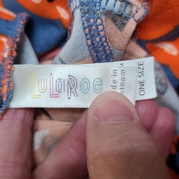 LuLaRoe Women's Leggings Bundle 3 Hearts Fox Abstract Birds One Size EUC - Picture 7 of 10